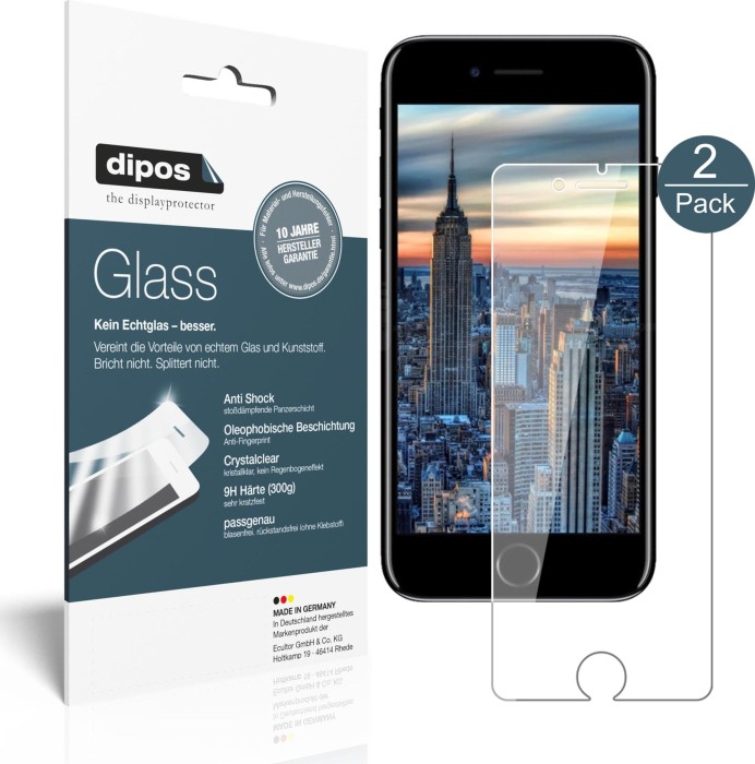 dipos glass screen protector for Apple iPhone 8 (1031211425)