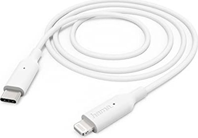 Hama charging /data cable USB-C/Lightning, 1.0m, white (183295)