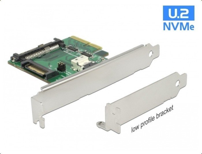 DeLOCK PCIe -> U.2 2.5", PCIe -> Slim SAS SFF-8654 (89921)