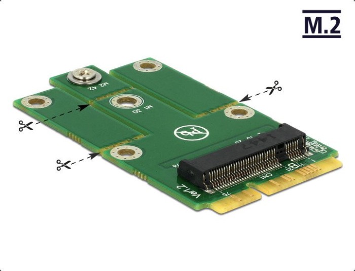 DeLOCK mPCIe -> M.2 PCIe (62654)