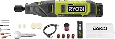 Ryobi RRT4-120GA15 Akku-Geradschleifer inkl. Koffer + Akku 2.0Ah + Zubehör (5133005634)