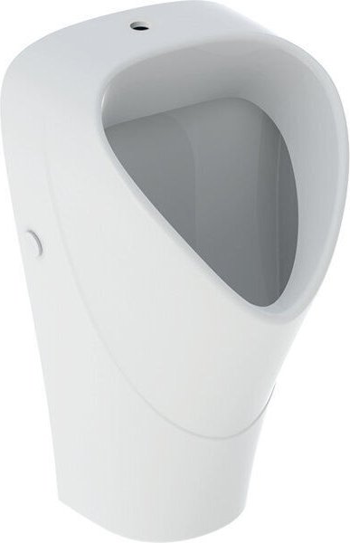 Geberit Renova Urinal trigonal, intake from above, departure to rear or bottom, white (501.675.00.1)