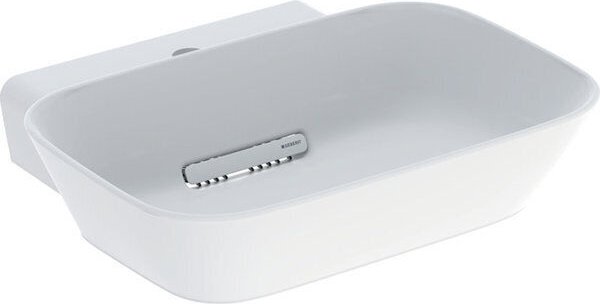 Geberit ONE Aufsatzwaschtisch Schalenform, departure horizontal 50cm, Hahnloch centered, white matte (505.053.00.1)