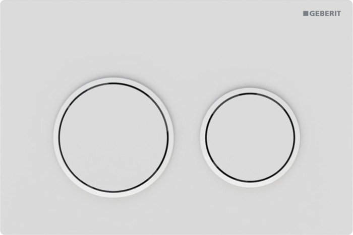 Geberit Omega20 Betätigungsplatte white matte/white/white matte (115.085.01.1)
