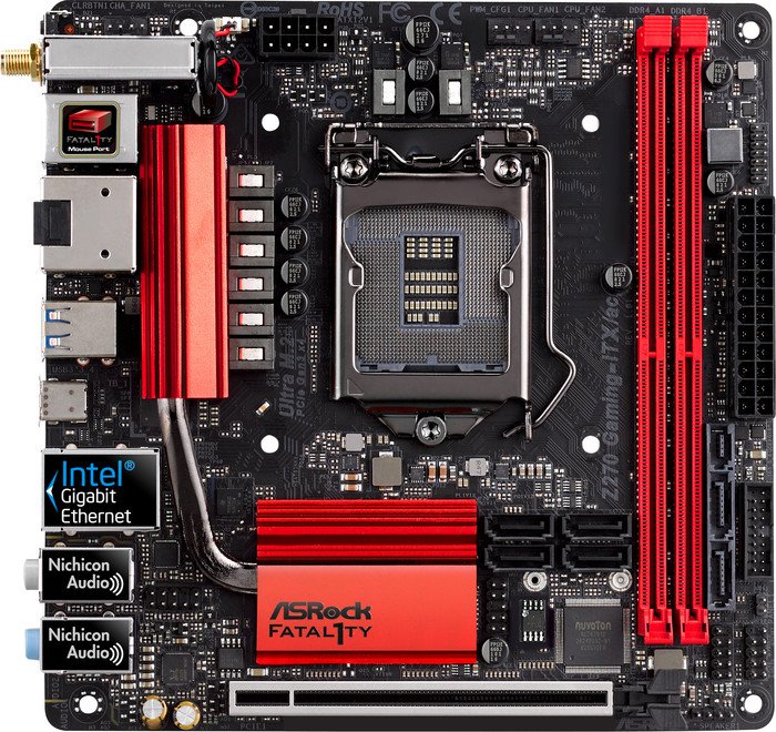 ASRock Fatal1ty Z270 Gaming-ITX/ac (90-MXB3U0-A0UAYZ)
