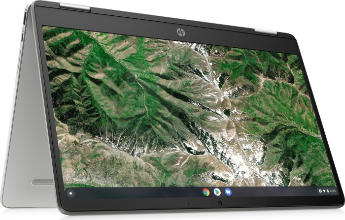 HP Chromebook x360 14a-ca0415ng, Mineral Silver, Pentium Silver N5030, 4GB RAM, 128GB Flash, DE (7Q7Q5EA#ABD)