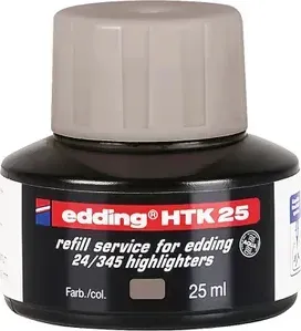 edding HTK25 Textmarker Tintenflasche grau, 25ml (HTK25-012)