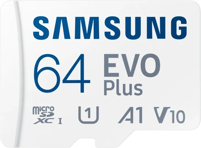 Samsung EVO Plus 2024 R160 microSDXC 64GB Kit, UHS-I U1, A1, Class 10 (MB-MC64SA/EU)