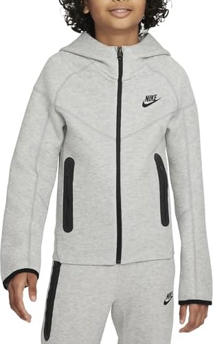 Nike Sportswear Tech Fleece Hoodie dark grey heather/black (Junior) (FD3285-063)