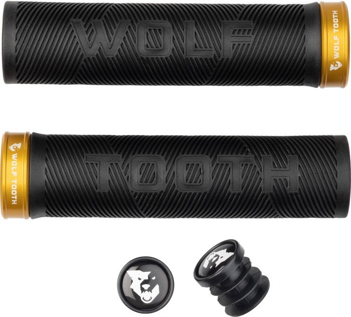 Wolf Tooth echo Lock-On grips black/gold (ECHO-BLK-GLD)