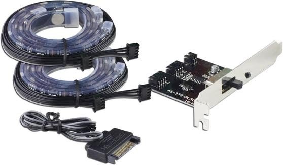 LC-Power LED-Strip 2x 300mm RGB, LED Strips set (LC-PCI-LED)