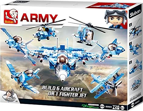 Sluban Army Fighter Jet 6in1 Gift Box (M38-B0665)
