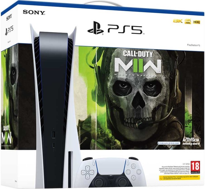 Sony Playstation 5 - 825GB Call of Duty: modern Warfare II Bundle white