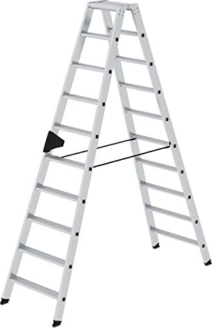 Günzburger Steigtechnik aluminum 2-piece. stepladder 2x 10 stages (40220)
