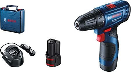 Bosch Professional GSR 120-Li cordless screw driller incl. case + 2 Batteries 2.0Ah (06019G8000)