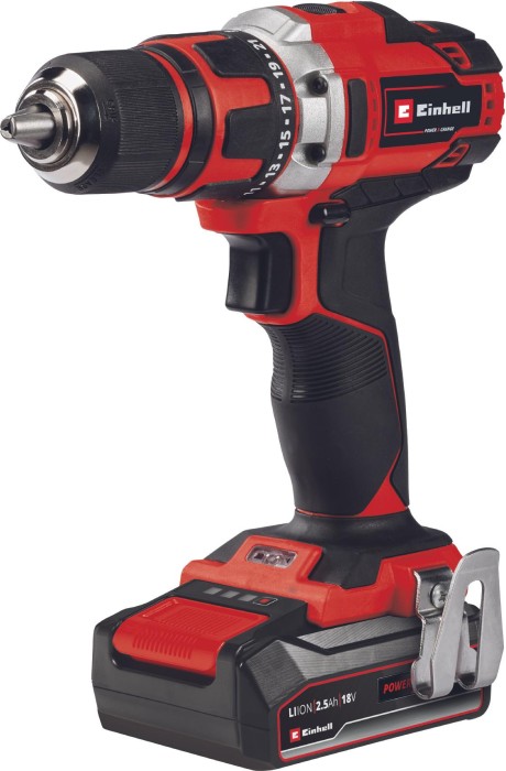 Einhell Expert TE-CD 18/40 Li +69 cordless screw driller incl. case + rechargeable battery 2.5Ah + Accessories (4513955)