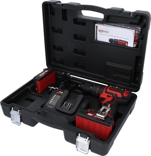 KS Tools eMONSTER cordless combi drill incl. case + 2 Batteries 2.0Ah (515.6300)