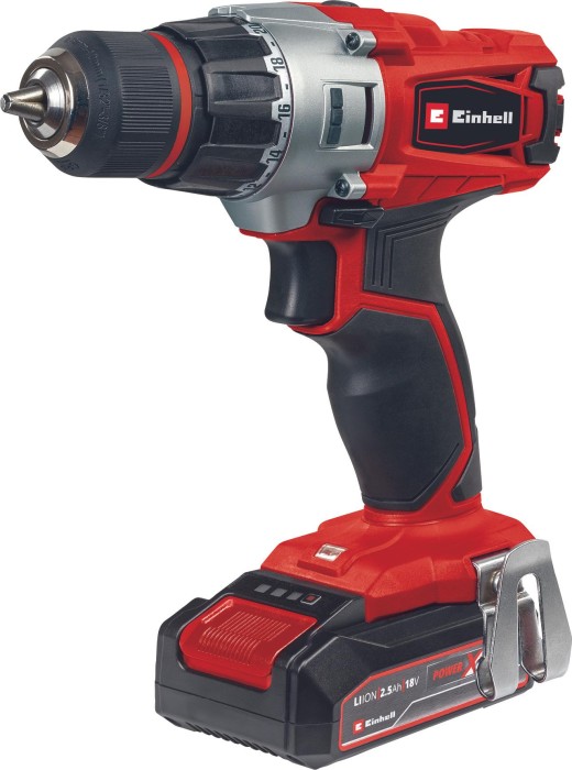 Einhell Expert TE-CD 18/2 Li +39 cordless screw driller incl. case + rechargeable battery 2.5Ah + Accessories (4514219)