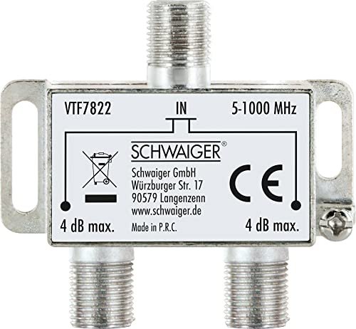 Schwaiger 2-way splitter 4dB (VTF7822 531)