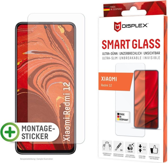 Displex Smart glass for Xiaomi Redmi 12 (01865)