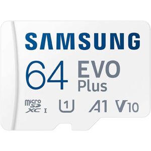 Samsung EVO Plus 2021 R130 microSDXC 64GB Kit, UHS-I U1, A1, Class 10 (MB-MC64KA/EU)