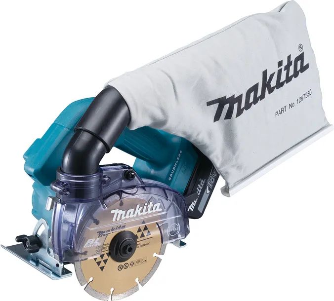 Makita DCC500RTE diamond rechargeable battery-cut-off saw incl. 2 Batteries 5.0Ah