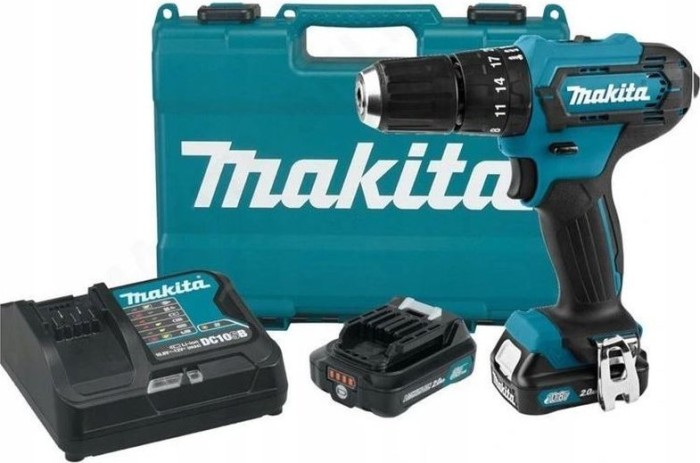 Makita HP333DSAE cordless combi drill incl. case + 2 Batteries 2.0Ah