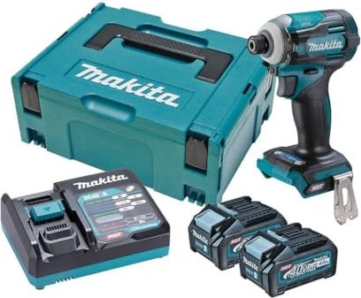 Makita TD001GM201 XGT cordless impact wrench incl. MAKPAC + 2 Batteries 4.0Ah