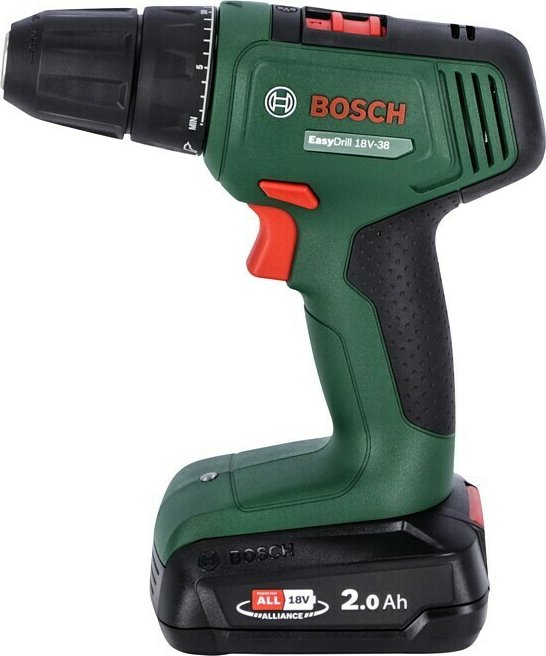 Bosch DIY EasyDrill 18V-38 cordless screw driller incl. case + rechargeable battery 2.0Ah (06039D8003)