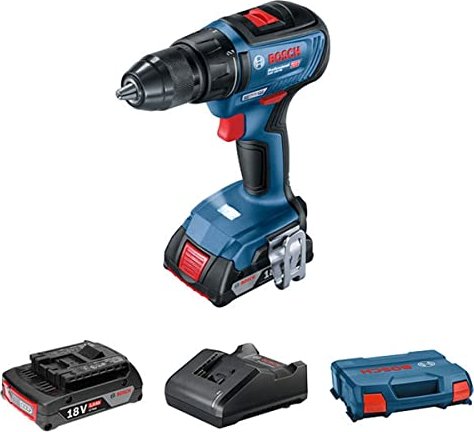Bosch Professional GSR 18V-50 cordless screw driller incl. L-Box + 2 Batteries 2.0Ah (06019H5000)