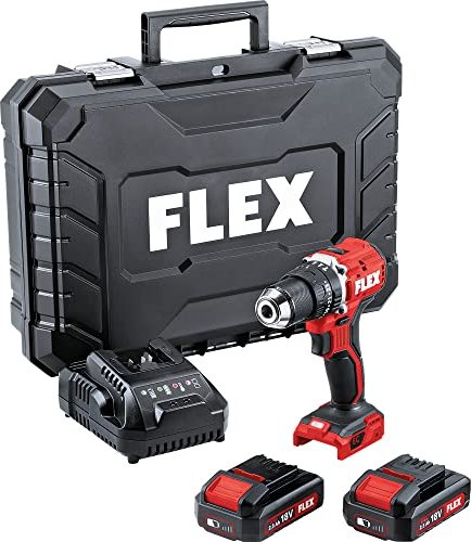 Flex PD 2G 18.0-EC LD/2.5 cordless combi drill incl. case + 2 Batteries 2.5Ah (519057)