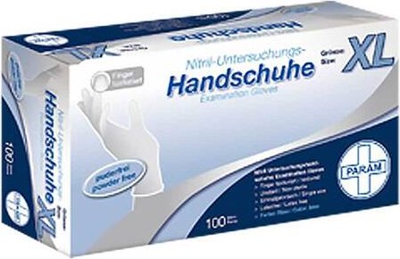Param Nitril Einweghandschuhe XL weiß, 100 Stück