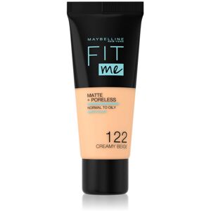 MAYBELLINE NEW YORK Fit Me! Matte+Poreless mattifying foundation for normal to oily skin shade 122 Creamy Beige 30 ml