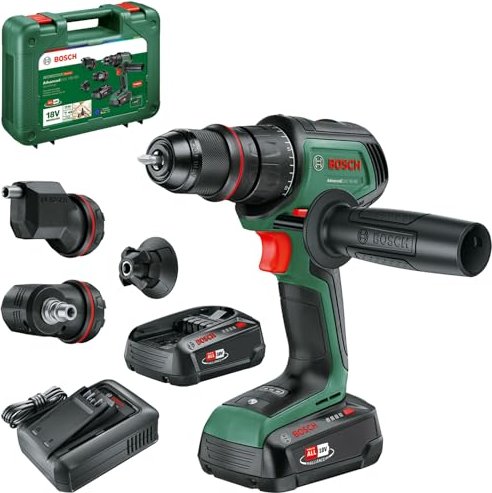 Bosch DIY AdvancedDrill 18V-80 QuickSnap cordless screw driller incl. case + 2 Batteries 2.5Ah (06039E2004)