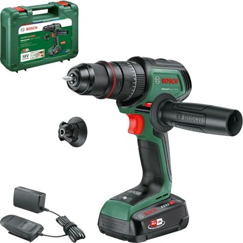 Bosch DIY AdvancedImpact 18V-80 QuickSnap cordless combi drill incl. case + rechargeable battery 2.5Ah (06039E2101)