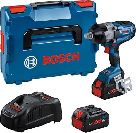 Bosch Professional GDS 18V-1600 HC BITURBO cordless impact wrench incl. L-Boxx + 2 Batteries 8.0Ah (06019M1002)