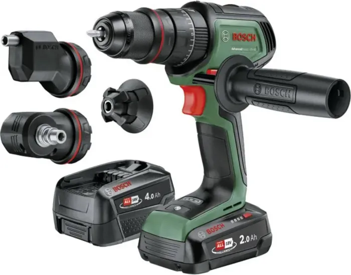Bosch DIY AdvancedImpact 18V-80 QuickSnap cordless combi drill incl. case + 2 Batteries 2.0/4.0Ah (06039E2104)