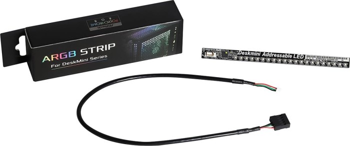 ASRock ARGB Strip for DeskMini Series, LED Strips (90-BCA000-00XAYZ)