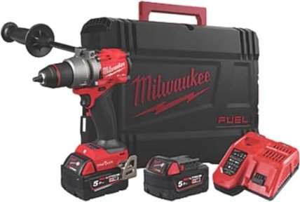 Milwaukee M18 ONEPD3-0X Fuel cordless combi drill incl. case + 2 Batteries 5.0Ah (4933492801)