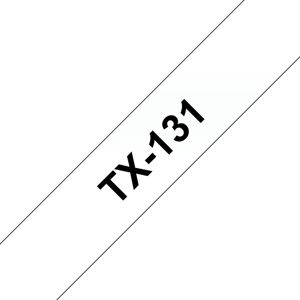 Brother TX-131 Beschriftungsband, 12mm, schwarz/transparent (TX131)