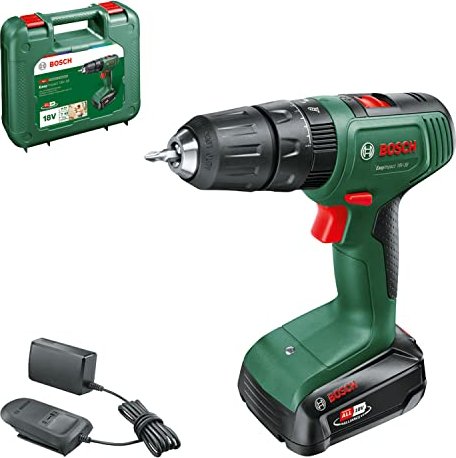 Bosch DIY EasyImpact 18V-38 cordless combi drill incl. case + rechargeable battery 2.0Ah (06039D810E)