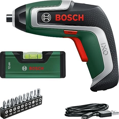 Bosch DIY Ixo VII green cordless screwdriver 7. Gen. incl. rechargeable battery 2.0Ah + Accessories (06039E0008)