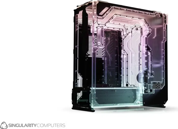 Singularity Computers Spectre 4 Dual Loop Side panel, Black, Distro-Plate, distribution plate (SC-SPEC4-DLSP)