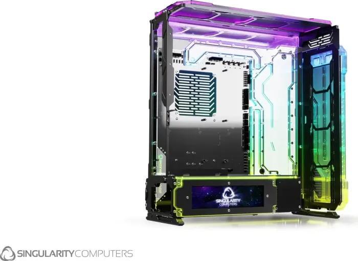 Singularity Computers Spectre 4 Elite front panel, Black, Distro-Plate, distribution plate (SC-SPEC4-EL)