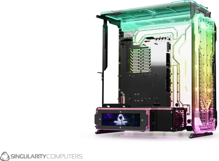 Singularity Computers Spectre 4 Elite front panel, Black, Distro-Plate, distribution plate (SC-SPEC4-EL)