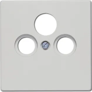 Jung series LS cover for universal Sat/BK-cans, light grey (LS 990 SAT LG)