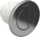 Geberit type 10 Fernbetätigung pneumatic, for 2-Mengen-flushing, UP-trigger, white/gold-plated (116.055.KK.1)