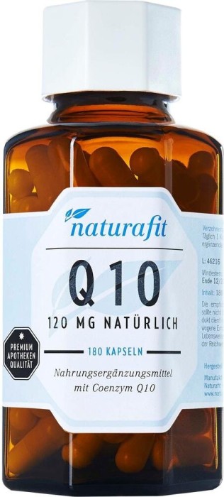 naturafit Q10 120mg natürlich Kapseln, 180 Stück