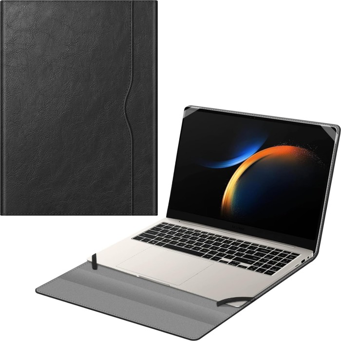 Fintie Folio sleeve for 16" Samsung Galaxy Book, black/grey (AMZJ001)