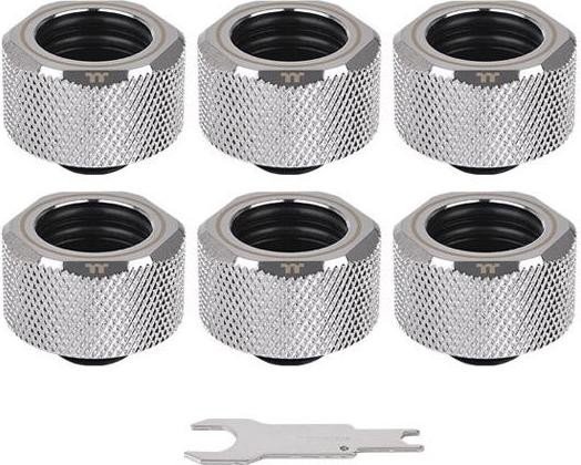 Thermaltake Pacific C-Pro pipe connection G1/4" on 16mm, chrome 6-pack (CL-W213-CU00SL-B)
